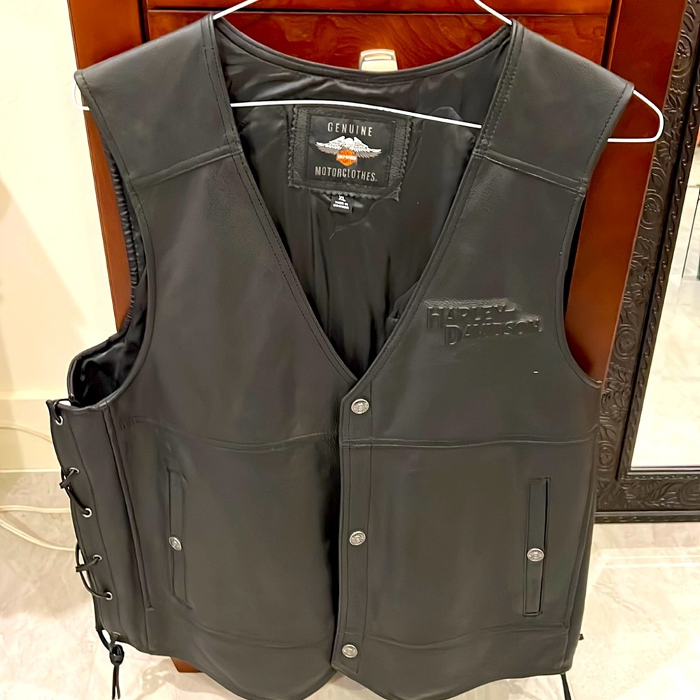 Harley Davidson leather vest